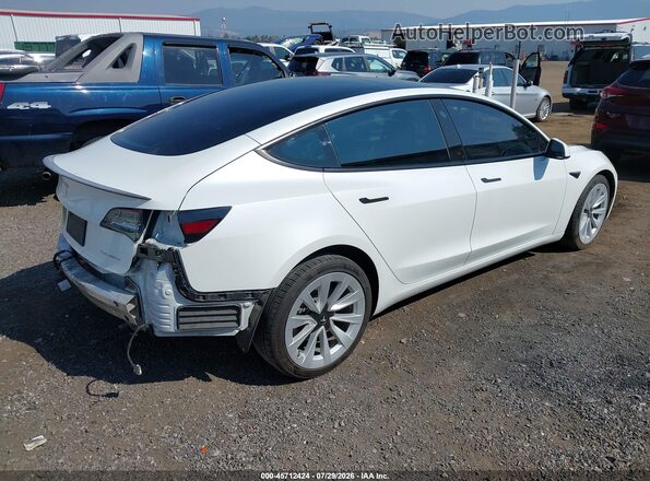5YJ3E1EB1MF050475 2021 TESLA MODEL 3 White Tył prawy
