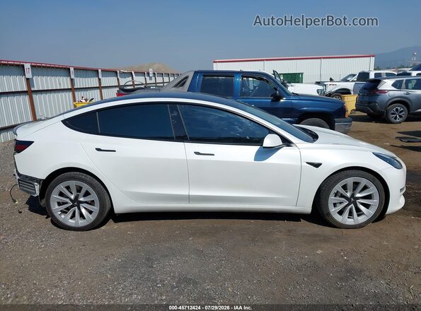 5YJ3E1EB1MF050475 2021 TESLA MODEL 3 White Widok wnętrza 360 stopni