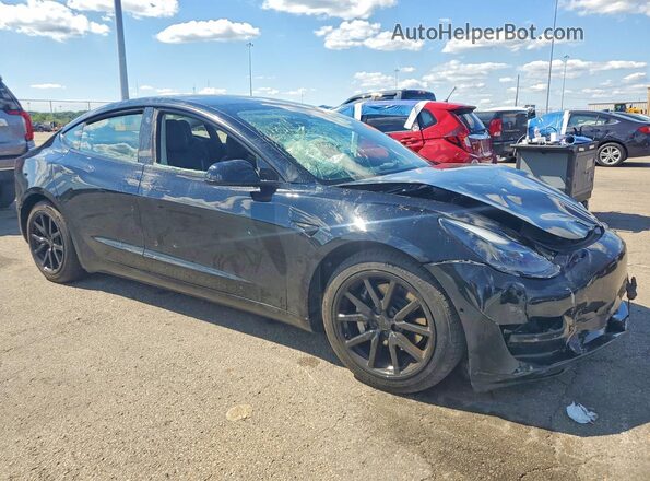 5YJ3E1EB1MF052940 2021 TESLA MODEL Black Delantero derecho