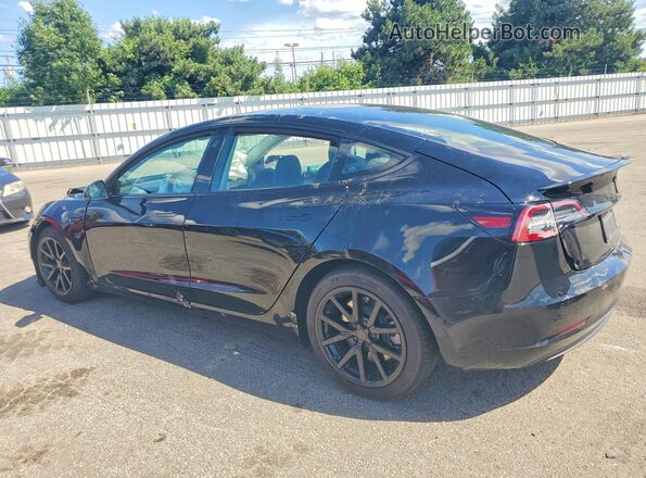 5YJ3E1EB1MF052940 2021 TESLA MODEL Black Trasero izquierdo