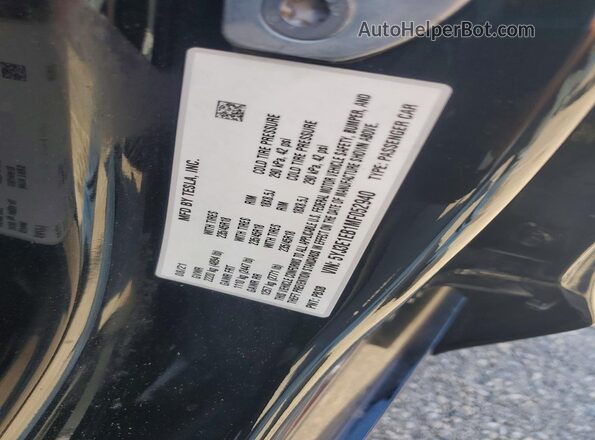5YJ3E1EB1MF052940 2021 TESLA MODEL Black Vista del compartimento del motor