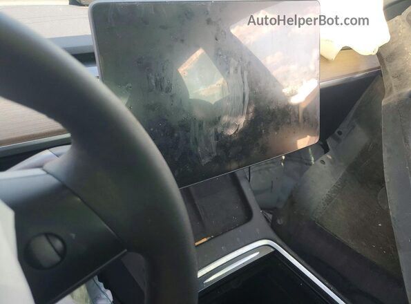 5YJ3E1EB1MF052940 2021 TESLA MODEL Black Vista del cuadro de instrumentos