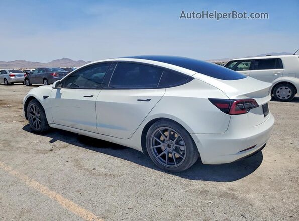 5YJ3E1EB1MF077921 2021 TESLA MODEL White Trasero izquierdo