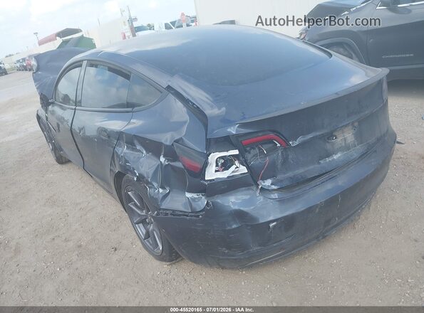 5YJ3E1EB1MF849060 2021 TESLA MODEL 3 Gray Trasero izquierdo