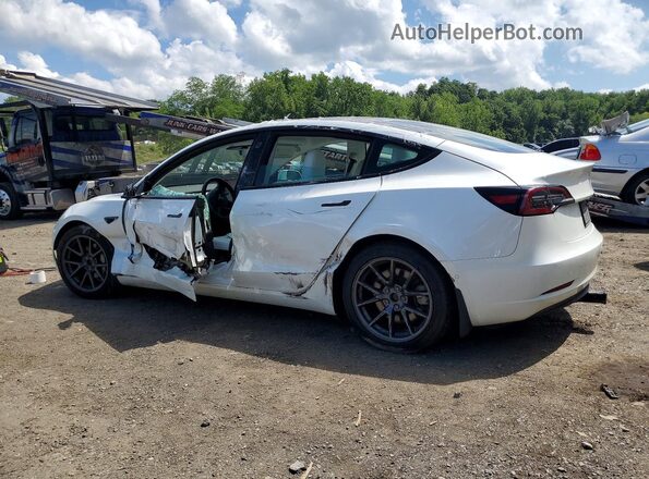 5YJ3E1EB1MF925215 2021 TESLA MODEL Белый Задняя левая четверть