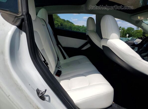 5YJ3E1EB1MF925215 2021 TESLA MODEL Белый Вид задних сидений