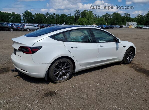 5YJ3E1EB1MF925215 2021 TESLA MODEL Белый Задняя правая четверть