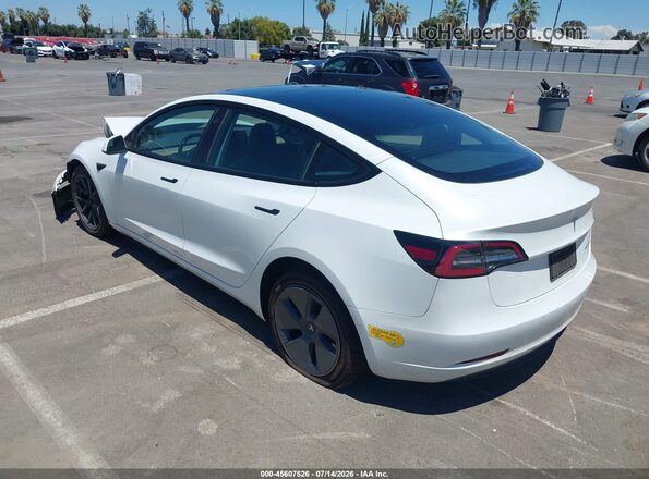 5YJ3E1EB1NF202739 2022 TESLA MODEL 3 Белый Задняя левая четверть