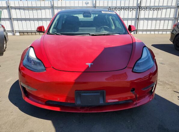 5YJ3E1EB1NF273763 2022 TESLA MODEL Red წინა ხედი