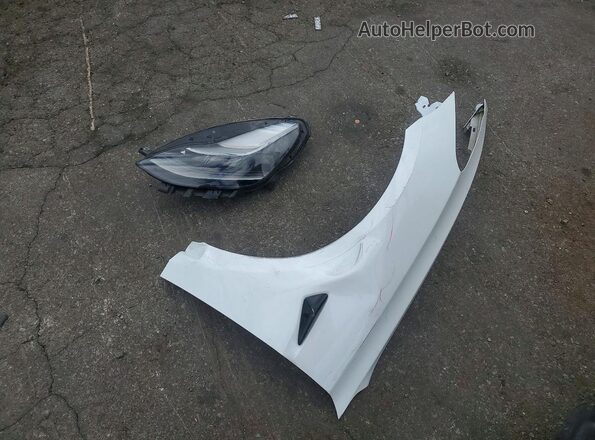 5YJ3E1EB1NF274069 2022 TESLA MODEL White ძრავის განყოფილების ხედი