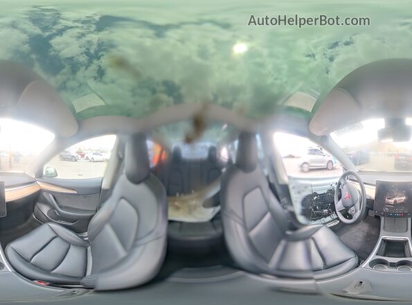 5YJ3E1EB1NF274069 2022 TESLA MODEL White სალონის 360-გრადუსიანი ხედი