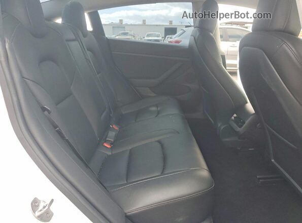5YJ3E1EB1NF274069 2022 TESLA MODEL White უკანა სავარძლების ხედი