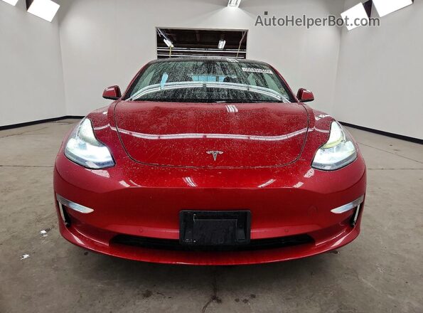 5YJ3E1EB1NF290644 2022 TESLA MODEL Red Vista frontal
