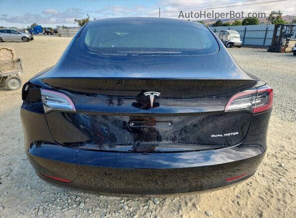 5YJ3E1EB1NF351331 2022 TESLA MODEL Черный Вид сзади