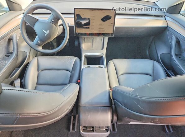 5YJ3E1EB1NF351331 2022 TESLA MODEL Черный Вид панели приборов
