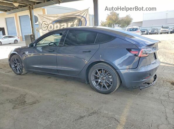 5YJ3E1EB1PF636338 2023 TESLA MODEL Gray Rear left