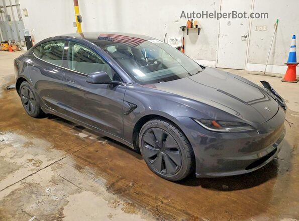 5YJ3E1EB1RF740881 2024 TESLA MODEL Black Front right