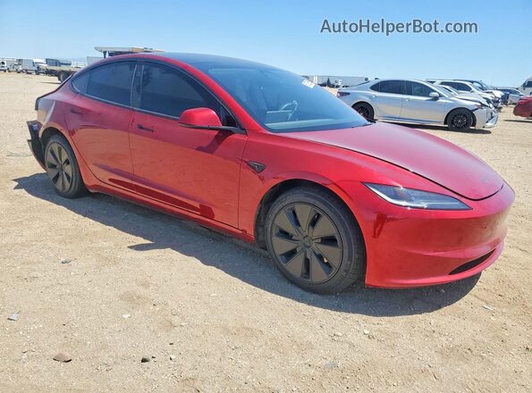 5YJ3E1EB1RF770835 2024 TESLA MODEL Red Передня права чверть