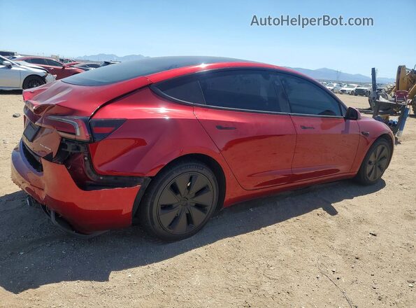 5YJ3E1EB1RF770835 2024 TESLA MODEL Red Задня права чверть