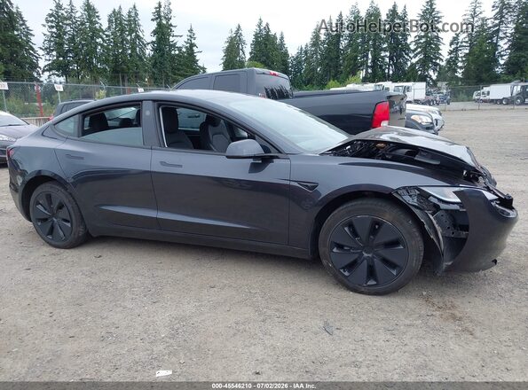 5YJ3E1EB1SF055365 2025 TESLA MODEL 3 Gray Vista interior de 360 grados