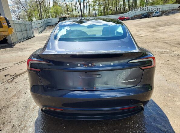 5YJ3E1EB1SF060467 2025 TESLA MODEL Gray Вид ззаду
