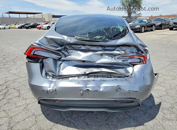 5YJ3E1EB1SF937183 2025 TESLA MODEL Silver Вид ззаду