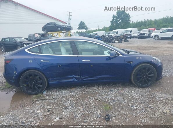5YJ3E1EB2JF056121 2018 TESLA MODEL 3 Синий Вид щитка приборов