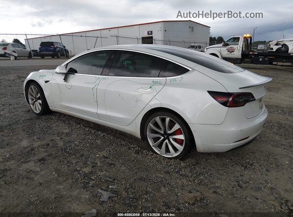 5YJ3E1EB2JF072643 2018 TESLA MODEL 3 White Задня ліва чверть