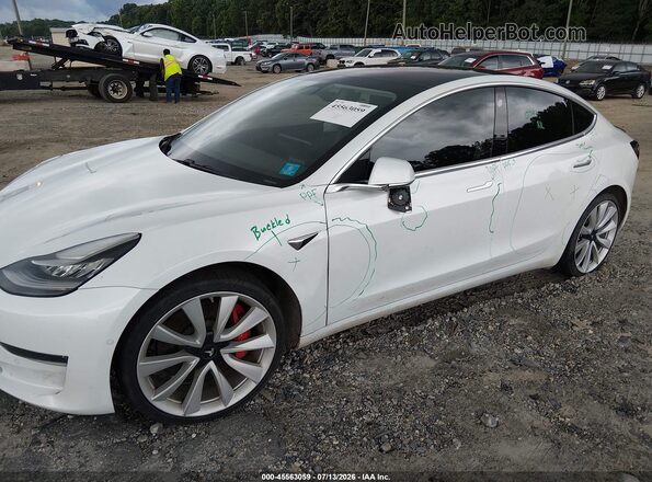 5YJ3E1EB2JF072643 2018 TESLA MODEL 3 White Вид спереду