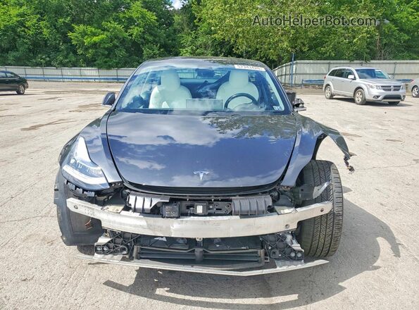 5YJ3E1EB2JF074988 2018 TESLA MODEL Gray წინა ხედი