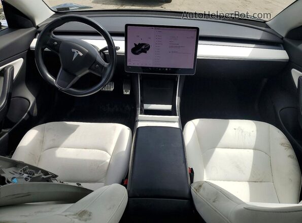 5YJ3E1EB2JF074988 2018 TESLA MODEL Gray წინა პანელის ხედი