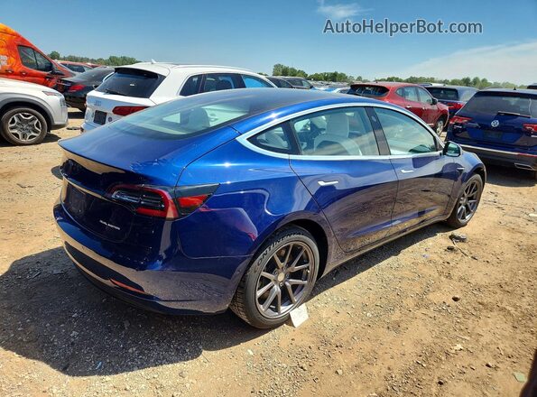 5YJ3E1EB2JF086204 2018 TESLA MODEL Синий Задняя правая четверть
