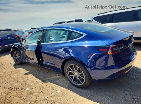 5YJ3E1EB2JF086204 2018 TESLA MODEL Синий Задняя левая четверть