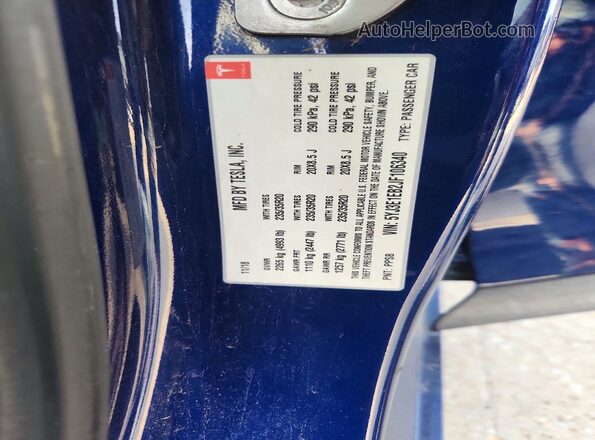 5YJ3E1EB2JF106340 2018 TESLA MODEL Blue Widok komory silnika