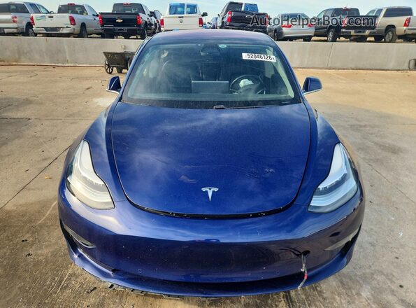 5YJ3E1EB2JF106340 2018 TESLA MODEL Blue Widok z przodu