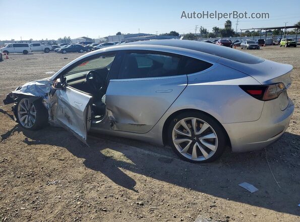 5YJ3E1EB2JF116947 2018 TESLA MODEL Silver Tył lewy
