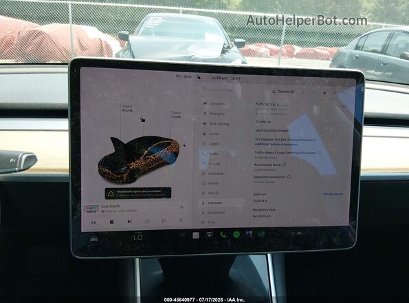 5YJ3E1EB2JF119427 2018 TESLA MODEL 3 Серый 