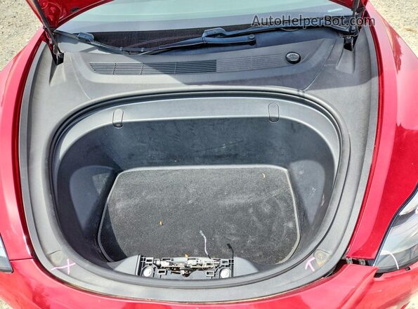 5YJ3E1EB2KF199247 2019 TESLA MODEL Красный Вид задней части салона