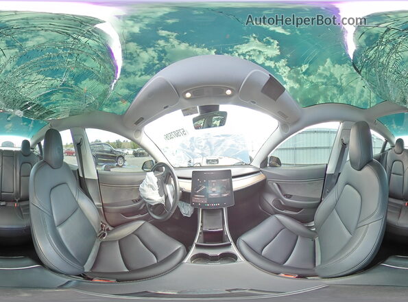 5YJ3E1EB2KF209954 2019 TESLA MODEL Gray VIN sticker view