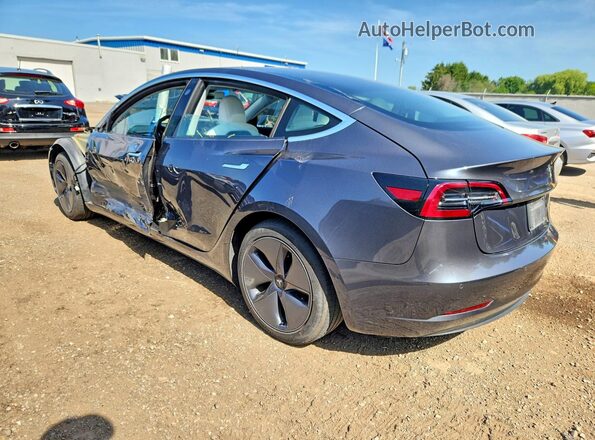 5YJ3E1EB2KF407272 2019 TESLA MODEL Gray Trasero izquierdo