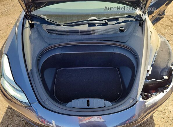 5YJ3E1EB2KF407272 2019 TESLA MODEL Gray Vista interior trasera