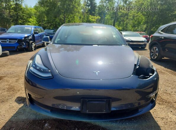 5YJ3E1EB2KF407272 2019 TESLA MODEL Gray Vista frontal