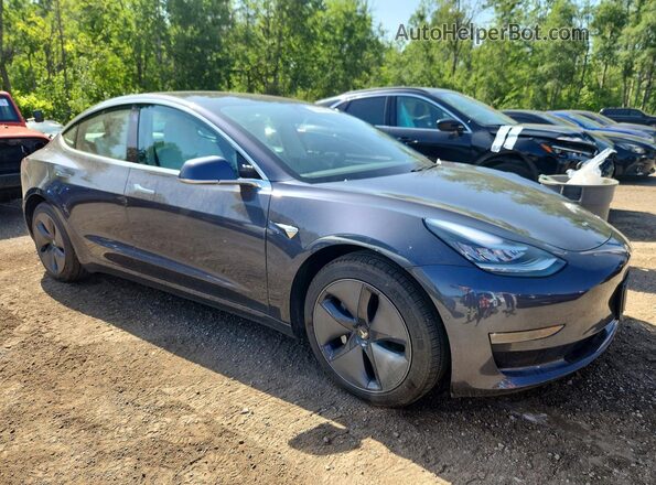 5YJ3E1EB2KF407272 2019 TESLA MODEL Gray Delantero derecho