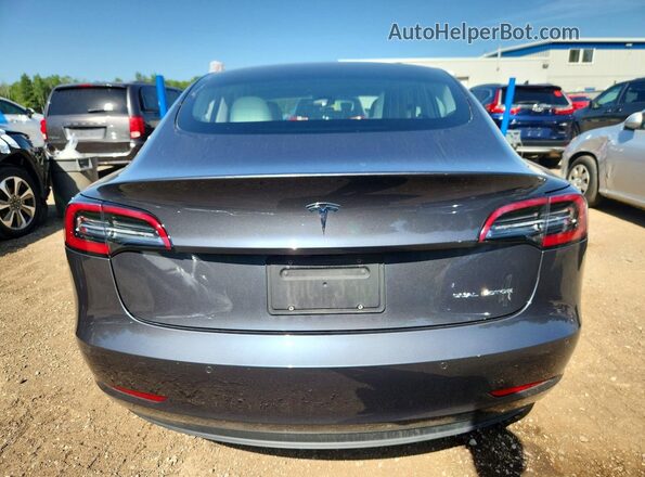 5YJ3E1EB2KF407272 2019 TESLA MODEL Gray Vista trasera