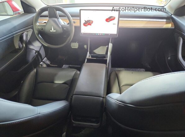 5YJ3E1EB2LF600328 2020 TESLA MODEL Red Առջևի վահանակի տեսք