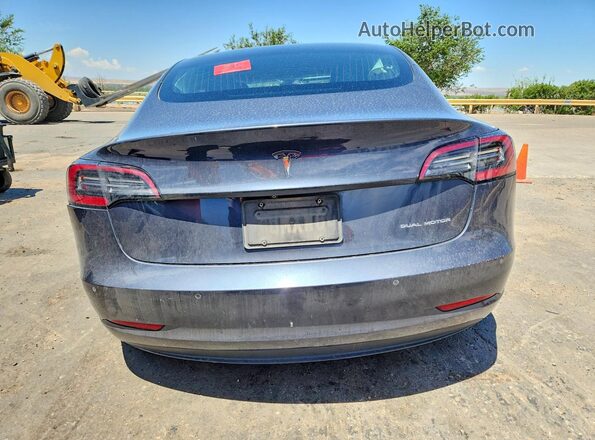 5YJ3E1EB2LF620238 2020 TESLA MODEL Charcoal Rear view