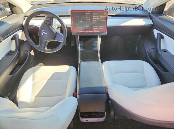 5YJ3E1EB2LF622703 2020 TESLA MODEL Black Vista del salpicadero