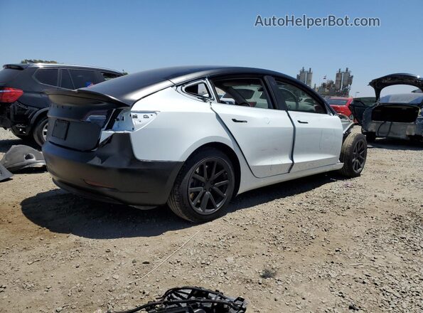 5YJ3E1EB2LF666006 2020 TESLA MODEL White უკანა მარჯვენა