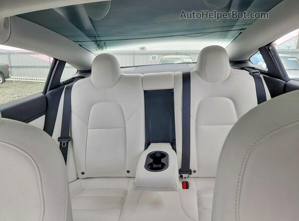 5YJ3E1EB2LF668466 2020 TESLA MODEL Синий Вид задних сидений
