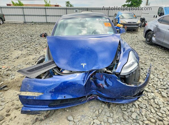 5YJ3E1EB2LF668466 2020 TESLA MODEL Синий Вид спереди